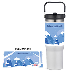 Memphis 30 Oz Top Handle Holiday Tumbler